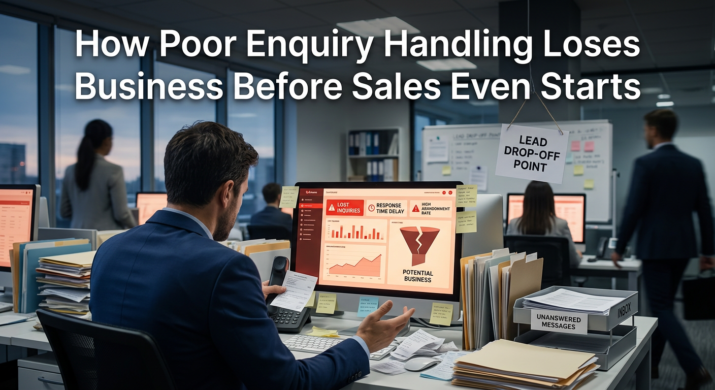How Poor Enquiry Handling Loses Business Before Sales Even Starts